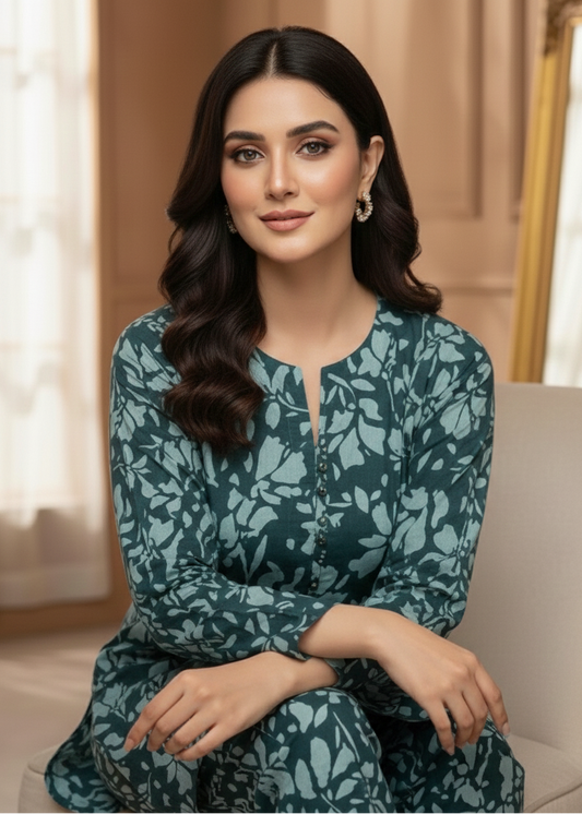 2 Pc Digital Print Dhanak(25 023)