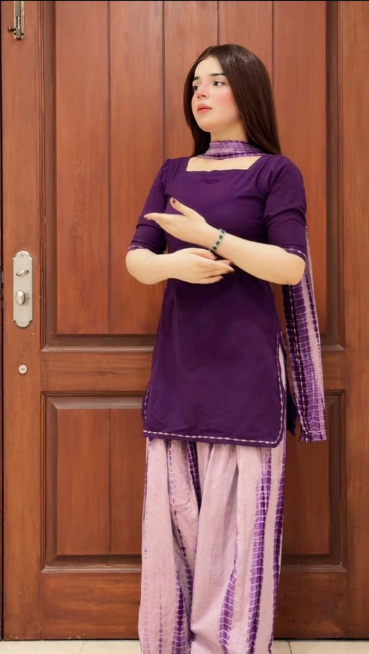 Sapphire 3 Pc Lawn Parpol